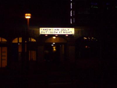 Illuminated sign found in Berlin, Warschauer Str. 