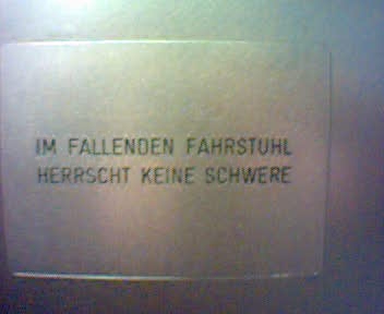 Fahrstuhl im Lentos-Museum in Linz